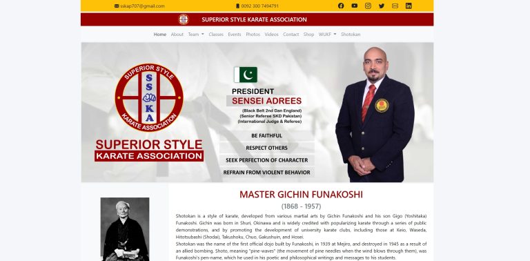 PAKISTAN Karate Club Website